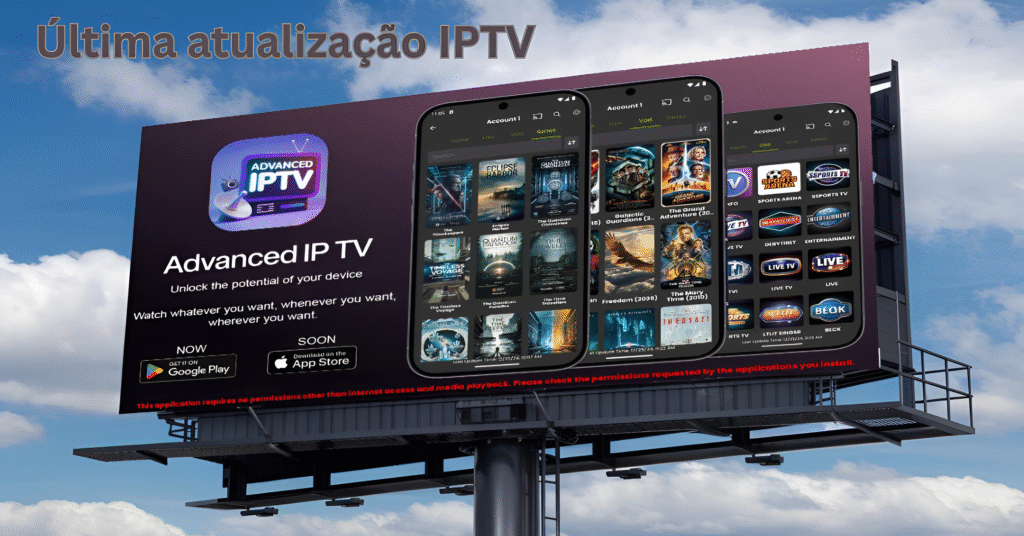 Última atualização IPTV