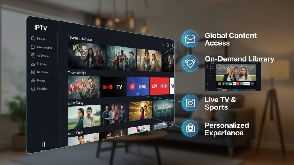 vantagens serviço IPTV entretenimento